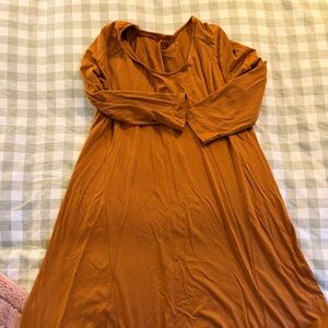 Garnet Hill Long-Sleeve Dress